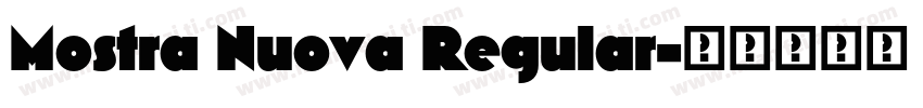Mostra Nuova Regular字体转换